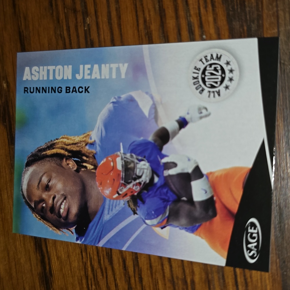 Ashton Jeanty 2025 Sage Football #162 Black Boise State Broncos